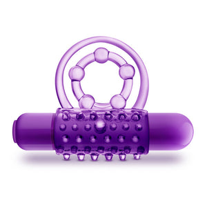 Play With Me The Player Vibrating Double Strap Cockring Purple - iVenuss
