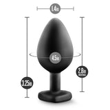 Temptasia Bling Plug Medium Black - iVenuss