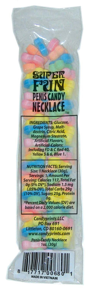 Candy Penis Necklace Display 24pc - iVenuss