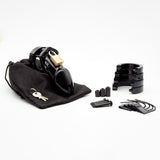 Cb-6000 Black 3.25 In Chastity Cage W- Complete Kit