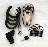 Chastity 3 1-4in Chrome Cock Cage - iVenuss