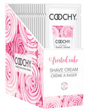 Coochy Shave Cream Frosted Cake Foil 15 Ml 24pc Display - iVenuss