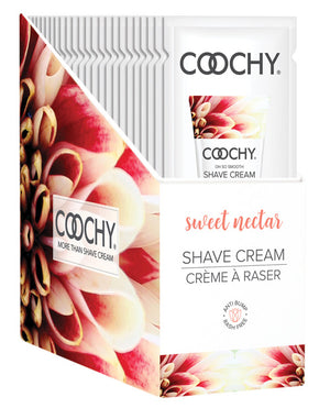 Coochy Shave Cream Sweet Nectar Foil 15 Ml 24pc Display - iVenuss