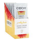 Coochy Shave Cream Peachy Keen Foil 15ml 24pc Display - iVenuss