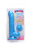 Lollicock 7in Silicone Dong W- Balls Berry