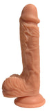 Easy Riders 8in Dual Density Silicone Dong W- Balls