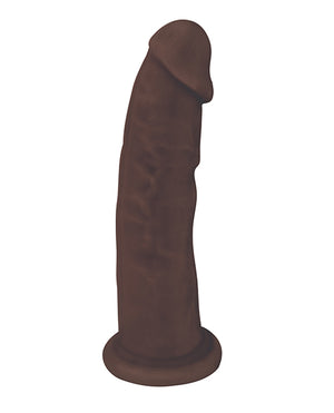 Fleshstixxx 7in Silicone Dildo No Balls Chocolate - iVenuss