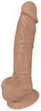 Fleshstixxx 7in Silicone Dildo W- Balls Latte - iVenuss