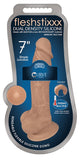 Fleshstixxx 7in Silicone Dildo W- Balls Latte - iVenuss