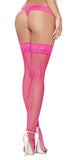 Thigh High Fishnet Hot Pink O-s - iVenuss