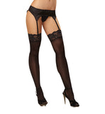 Thigh High Sheer Lace Black Os Ambrose - iVenuss