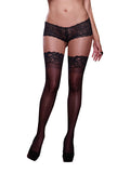 Thigh High Silicone Black Os Queen - iVenuss