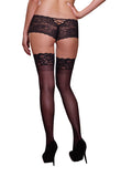 Thigh High Silicone Black Os Queen - iVenuss