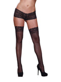 Thigh High Fishnet Lace Black Os Queen Seville - iVenuss