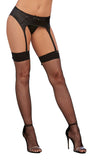 Back Seam Thigh High Dmd Black O-s - iVenuss