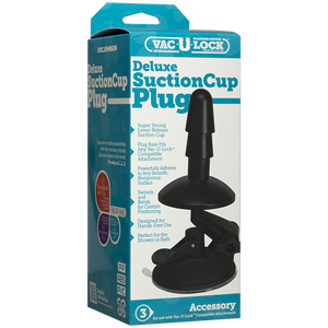 Vac U Lock Deluxe Suction Cup Plug Black - iVenuss