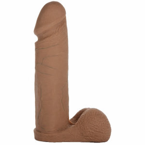 Vac U Lock Ultraskyn Cock Brown 8in - iVenuss