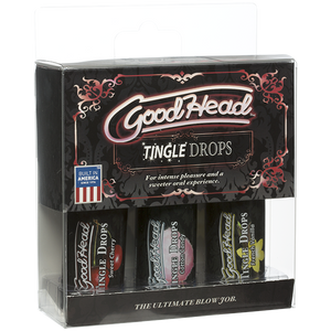 Goodhead Tingle Drops 3 Pk 1 Oz French Vanilla Sweet Cherry And Cotton Candy - iVenuss