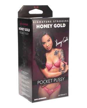 Signature Strokers Honey Gold Ultraskyn Pocket Pussy Caramel
