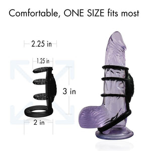 Doctor Love Zinger Vibrating Cock Cage Black - iVenuss