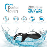 Doctor Love Zinger+ Vibrating Rechargeable Cock Ring Black - iVenuss