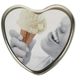 Candle 3 N 1 Heart Edible Vanilla 4.7 Oz - iVenuss