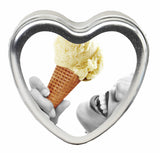 Candle 3 N 1 Heart Edible Vanilla 4.7 Oz - iVenuss