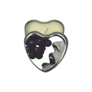 Candle 3-in-1 Heart Edible Grape 4.7 Oz - iVenuss