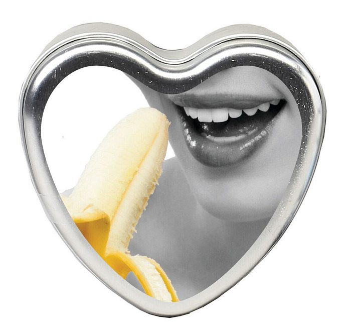 Candle 3-in-1 Heart Edible Banana Daiquiri 4.7 Oz - iVenuss