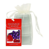 Candle 3 Pack Edible Cherry Grape Strawberry - iVenuss