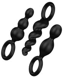 Satisfyer Plugs Set Of 3 Black - iVenuss