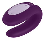 Satisfyer Double Joy Violet W- App (net)(out Feb)
