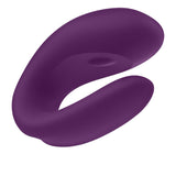 Satisfyer Double Joy Violet W- App (net)(out Feb)