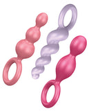 Satisfyer Plugs Set Of 3 Colored