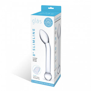 8 In Slimline G Spot Glass Dildo - iVenuss