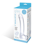 7 In Realistic Curved Glass G Spot Dildo - iVenuss