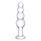 Glas 7.25 Glass Beaded Butt Plug 