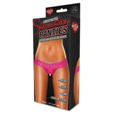 Crotchless Panties W-pearl Beads Hot Pink Sm - iVenuss