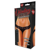 Vibrating Lace Thong Black - iVenuss