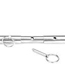 Lux Fetish Expandable Spreader Bar Set 35-47in W- Detachable Leatherette Cuffs
