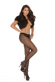 Fishnet Hose W-rhinestone Seam O-s - iVenuss