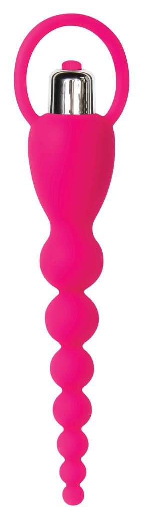 Adam & Eve Silicone Booty Bliss Vibrating Beads Pink - iVenuss