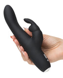 Fifty Shades Of Grey Greedy Girl Rechargeable Slimline Rabbit Vibrator - iVenuss