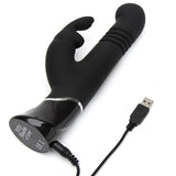 Fifty Shades Of Grey Greedy Girl Rechargeable Thrusting G-spot Rabbit Vibrator - iVenuss