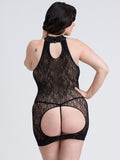 Fifty Shades Captivate Plus Size Black Lace Spanking Mini Dress O-s Queen