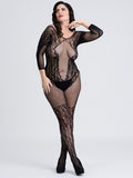 Fifty Shades Captivate Plus Size Black Lace Spanking Bodystocking O-s Queen