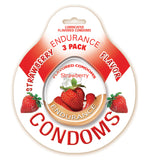 Endurance Flavored 3pk Condoms-straw - iVenuss