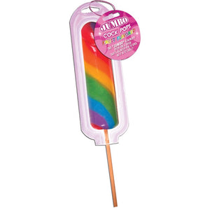 Jumbo Rainbow Cock Pops 1pc - iVenuss