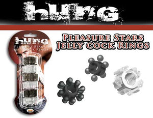 Hung Pleasure Stars Jelly Cock Rings - iVenuss