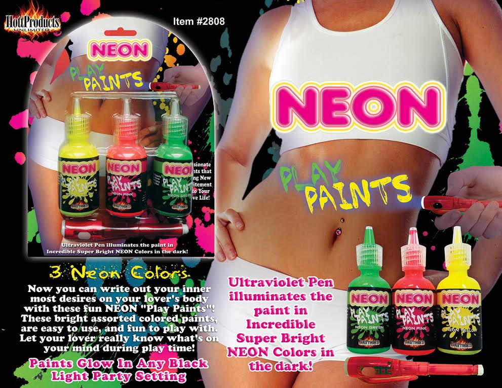 Neon Body Paints 3pk Carded - iVenuss